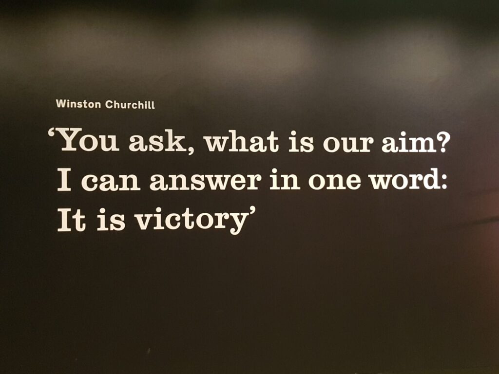War Rooms - Churchill Quotation
